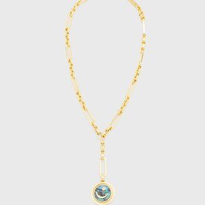 Mignonne Gavigan Gold and Blue Pendant Necklace
